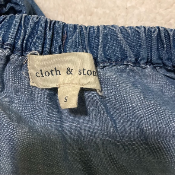 Anthropologie Cloth & Stone chambray mini Dress - - Picture 7 of 9